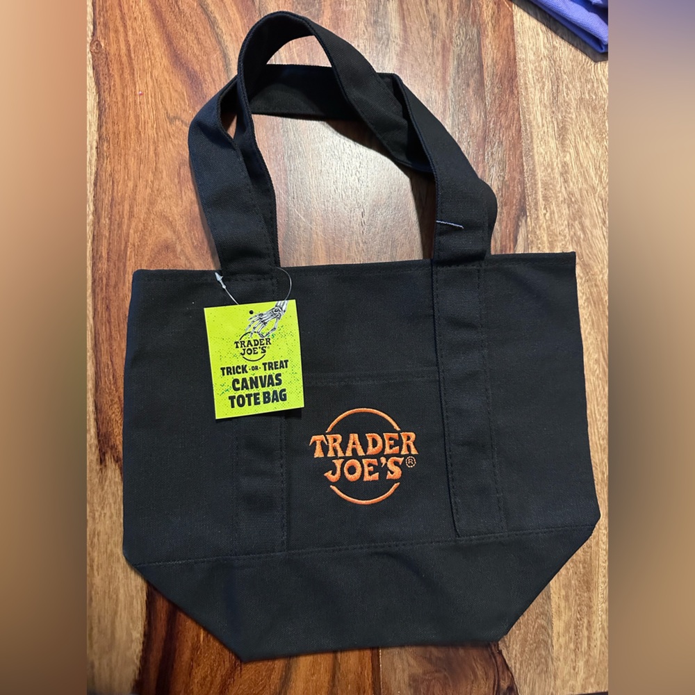 Trader Joe’s viral Halloween tote Black Tote Bag